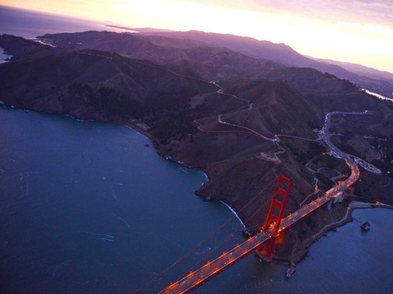 Ariel View of Golden Gate Bridge